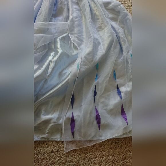 New Disney Store Snow Queen Elsa Sleep Gown Girls size 7/8 - Picture 9 of 12